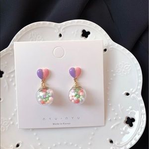 🌻2/$22 Glass Air Ballon Globe Earrings